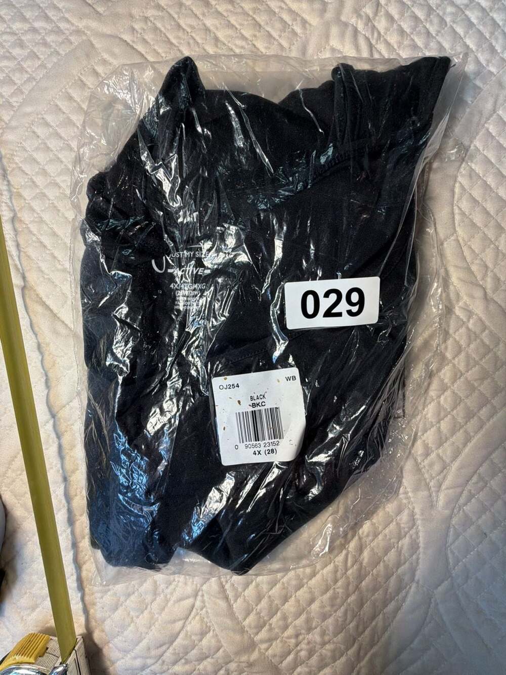 Just My Size Active Black 4X/4TG/4XG (26W/28W) Plus Size Top